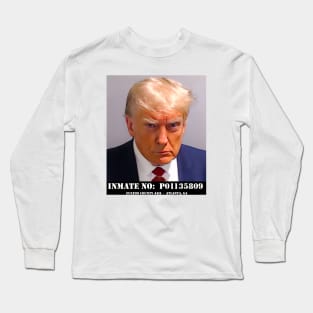 Donald Trump Mug Shot Long Sleeve T-Shirt